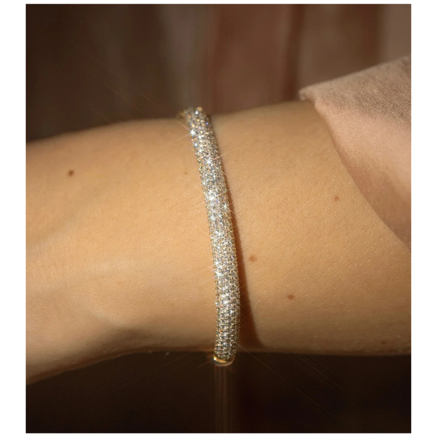 Pave Bombe Bangle