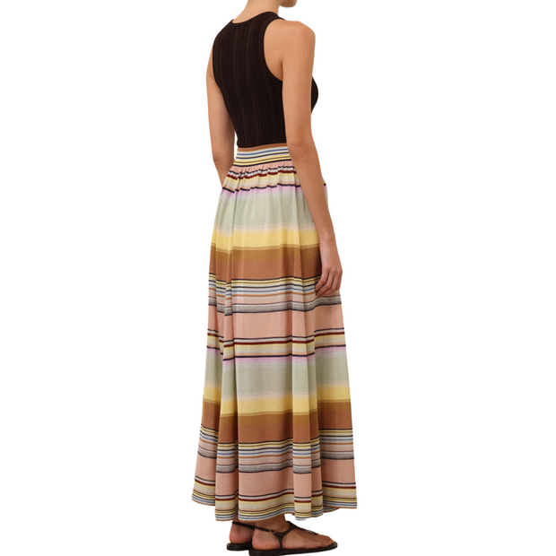 Coco Stripe Circle Skirt