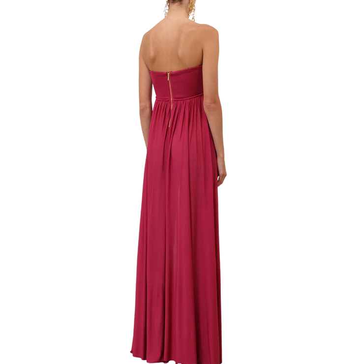 jersey bandeau dress Hollister - Bandeau Maxi Dress - Women - Rayon/Spandex - XS