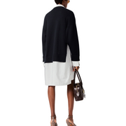 Stripe Sweater Shirt Dress