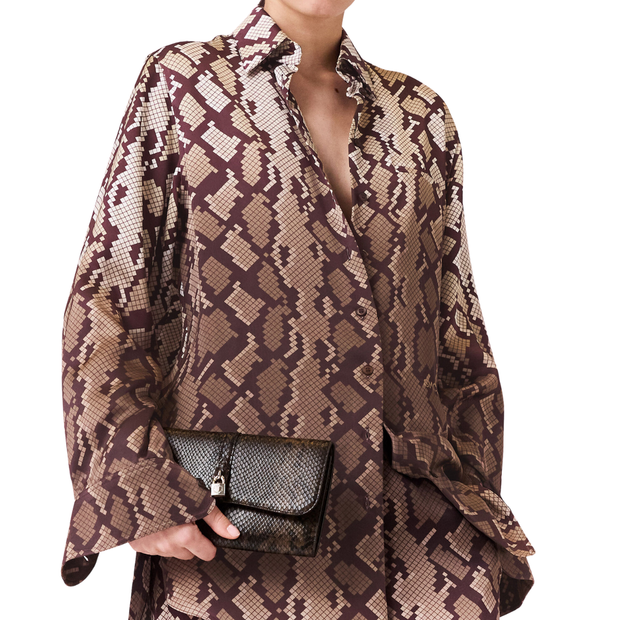 Snake Print Wallet on Chain
