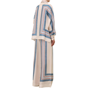 Ticking Stripe Scarf Shirt