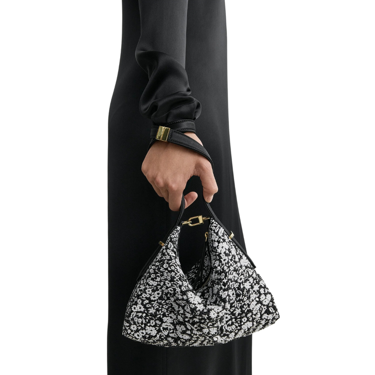 Bevel Floral Wristlet