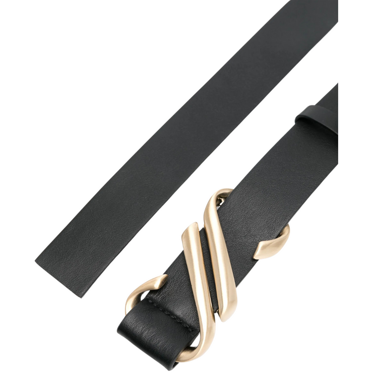 Shiny Black Monogram Belt