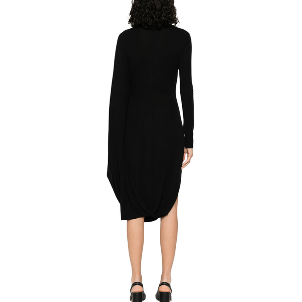 Jersey Midi Cape Dress