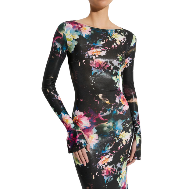 Jersey Floral Gown