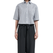Stripe Oversized Short Sleeve Top