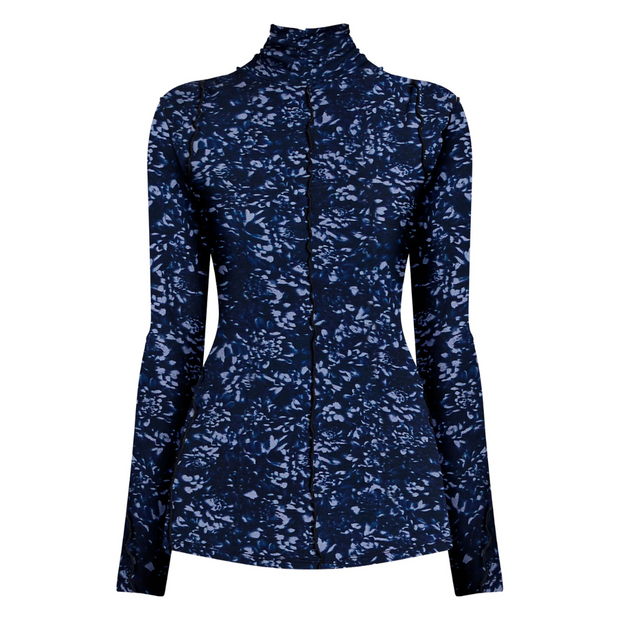Cheetah Jersey Audrey Top