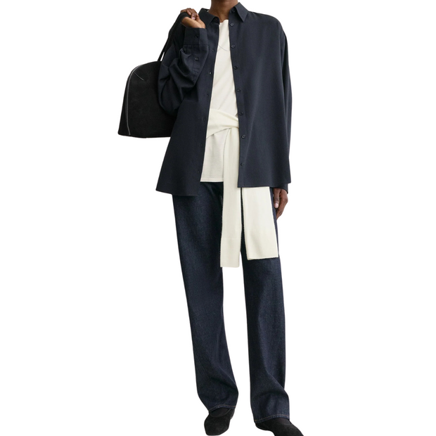 Classic Navy Fluid Shirt