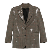 Houndstooth Sequin Blazer