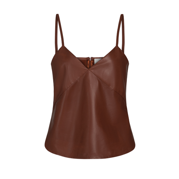 Brick Leather Campbell Cami