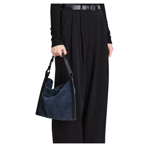 Navy/Black Suede Minetta Bag