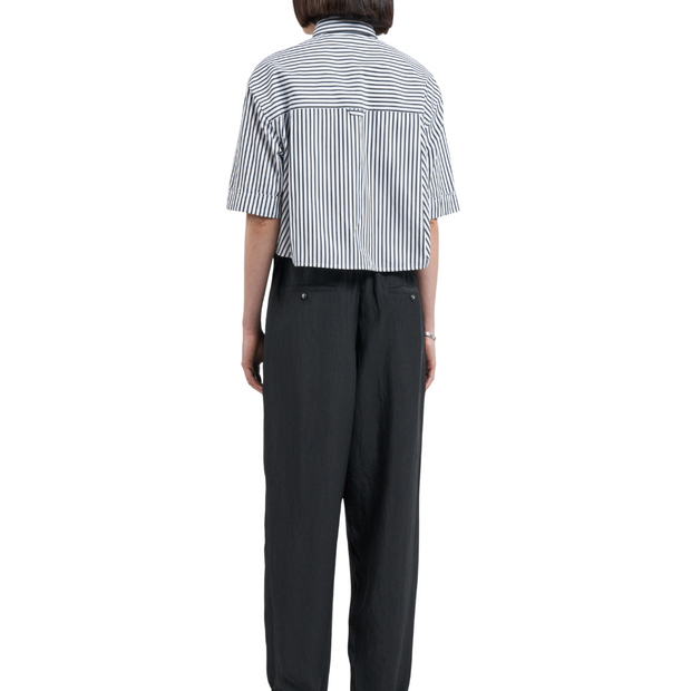 Stripe Oversized Short Sleeve Top