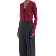 Oxblood Shrunken Cardi