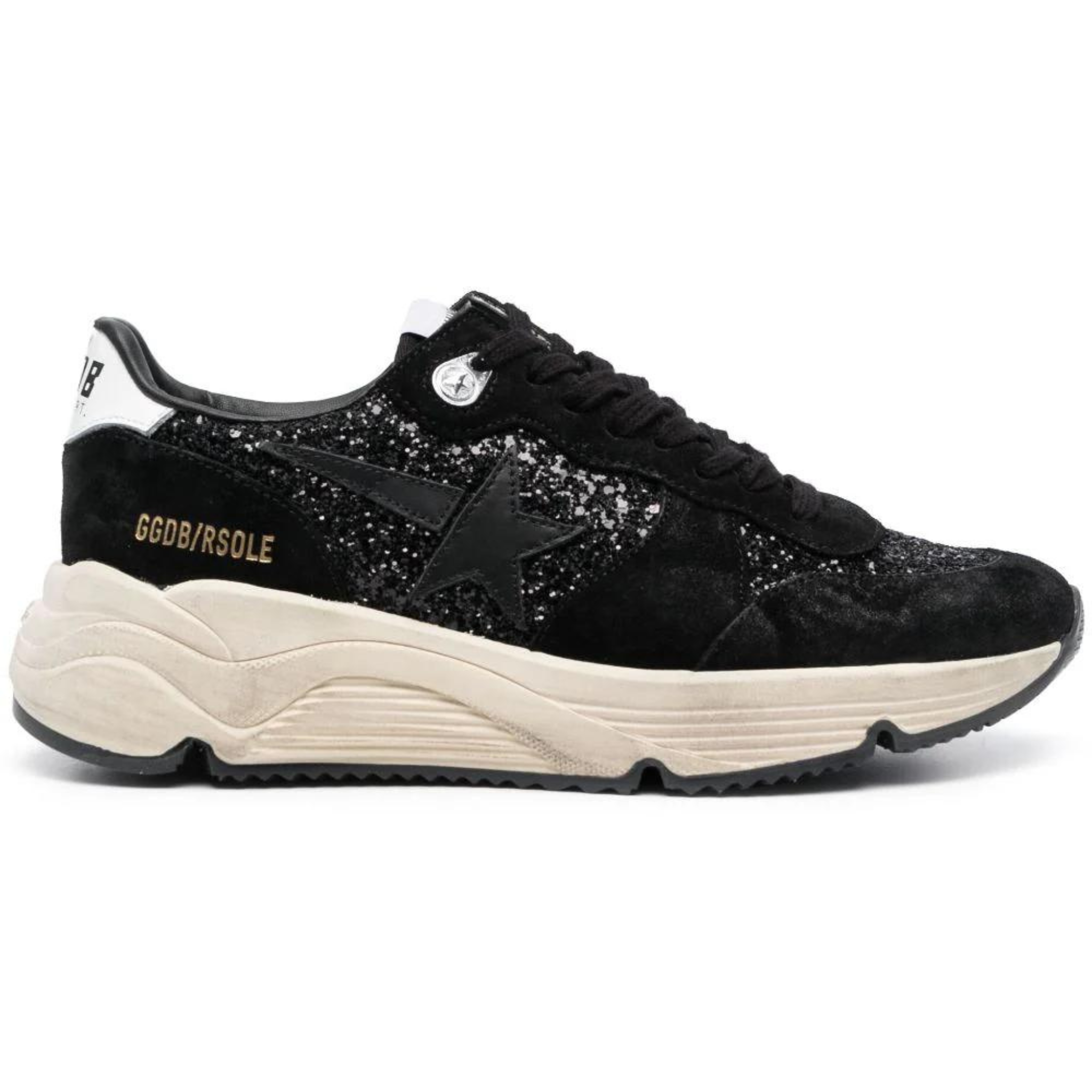 golden goose black glitter sneakers
