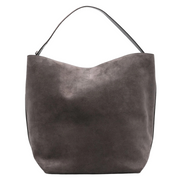 Granite Suede Belted Tote