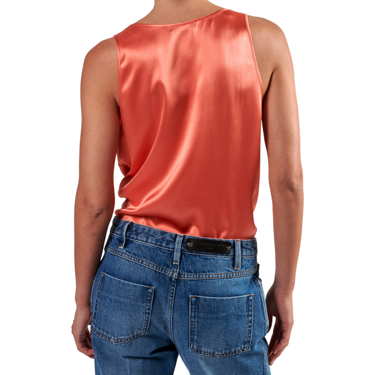 Peach Silk Tank Top