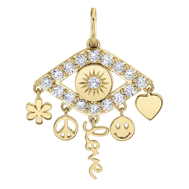 Icon Fringe Evil Eye Charm