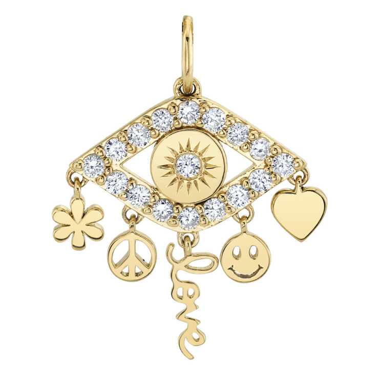 Icon Fringe Evil Eye Charm