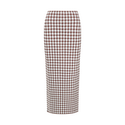 Karina Skirt - Chocolate Gingham