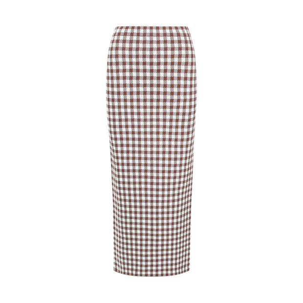 Karina Skirt - Chocolate Gingham