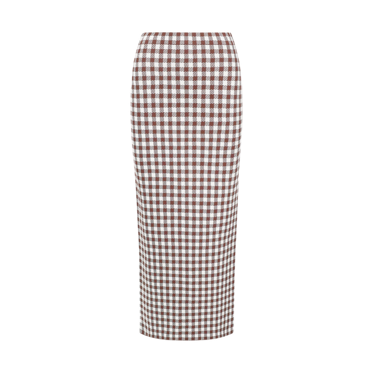 Karina Skirt - Chocolate Gingham