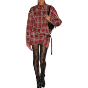 Blandia Flannel Mini Dress