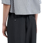Stripe Oversized Short Sleeve Top