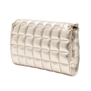 Quilted Gold Crossbody Bag