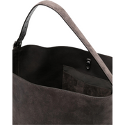 Granite Suede Belted Tote