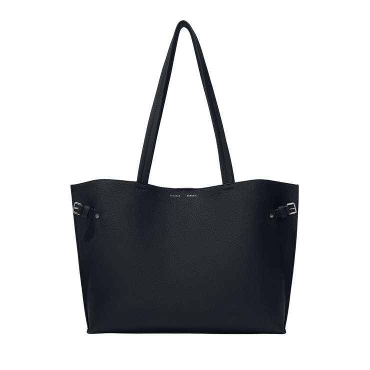 Black Days Tote in Pebbled Leather