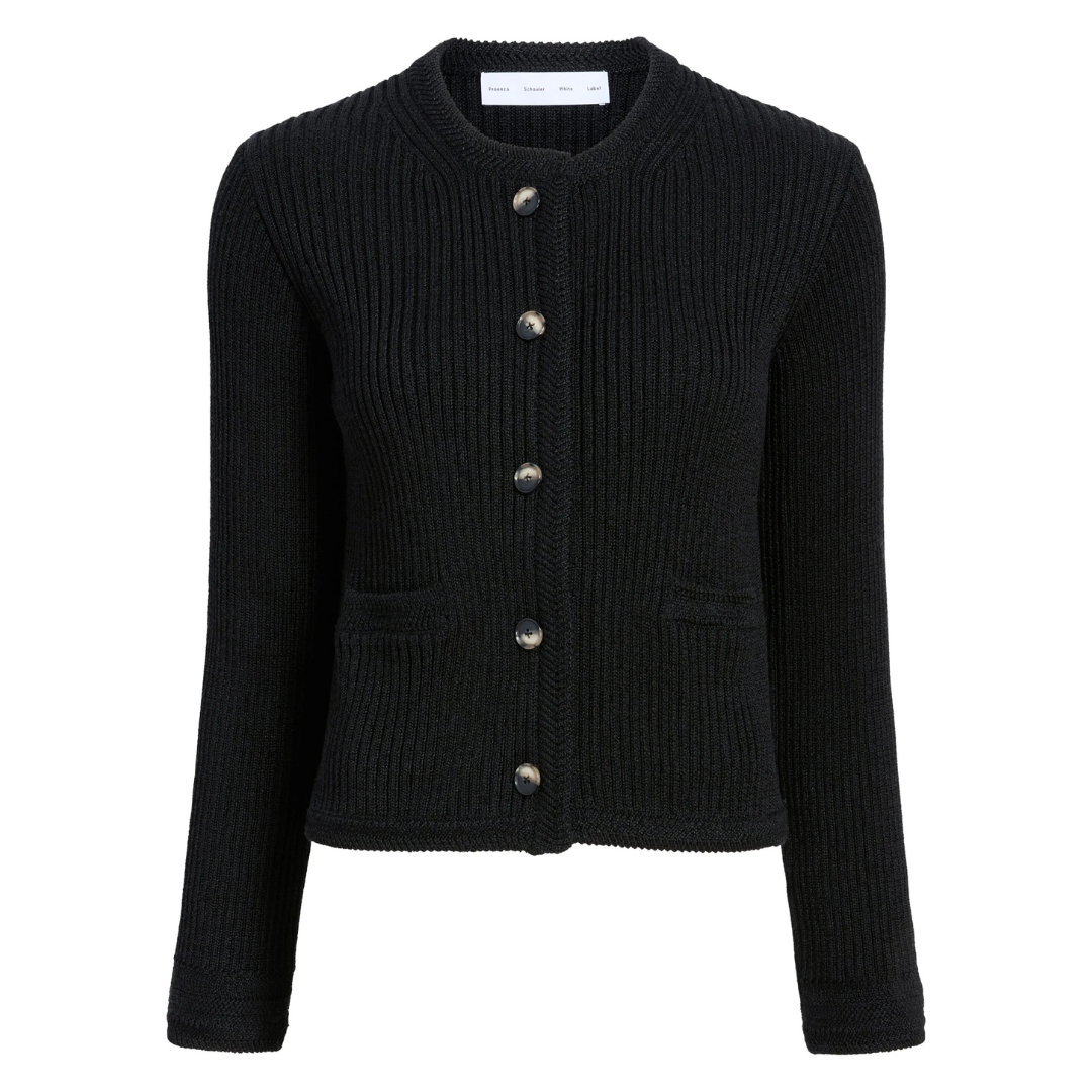 トップス 50s-60s WILSON lettered cardigan black Vintage Black Wool College Letterman Cardigan Sweater 1960s