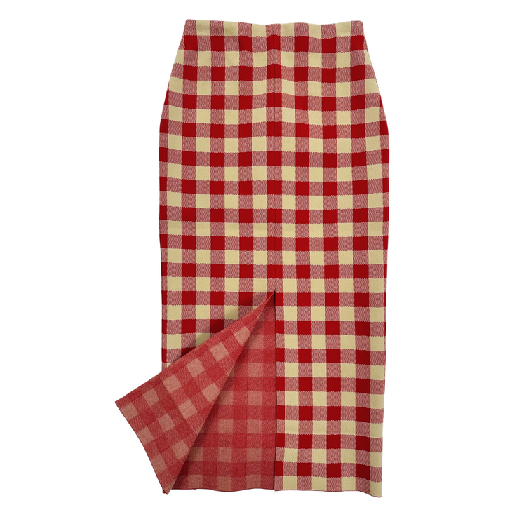 Gingham Petra Skirt - Red