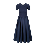 Ysabel Navy Midi Dress