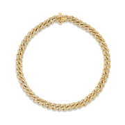 4mm Pave Link Bracelet