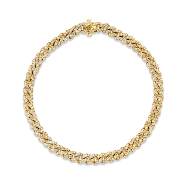 4mm Pave Link Bracelet