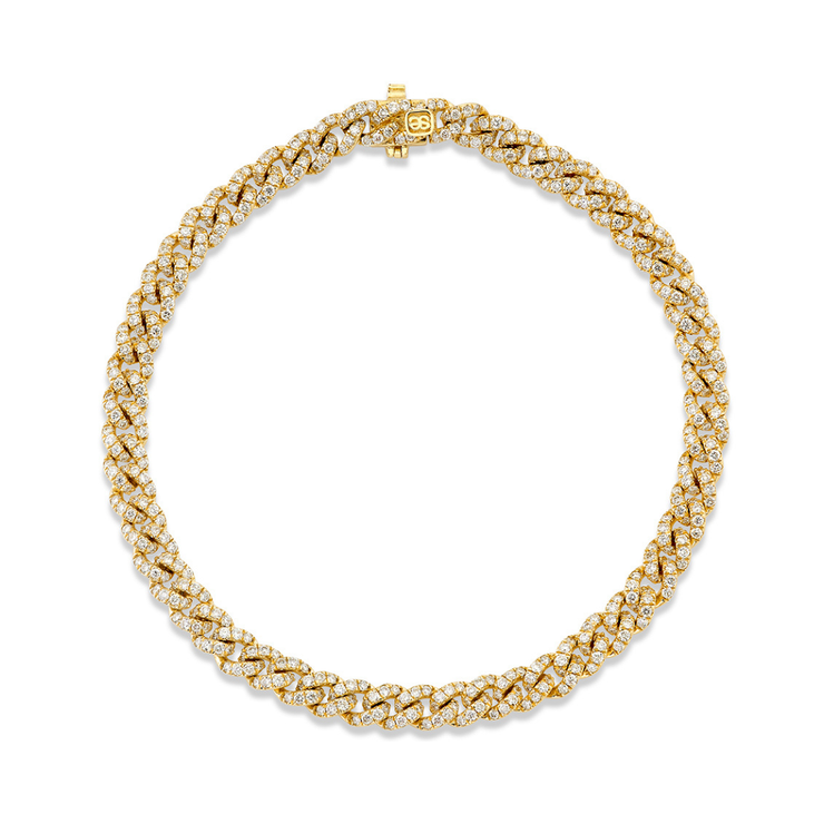 4mm Pave Link Bracelet
