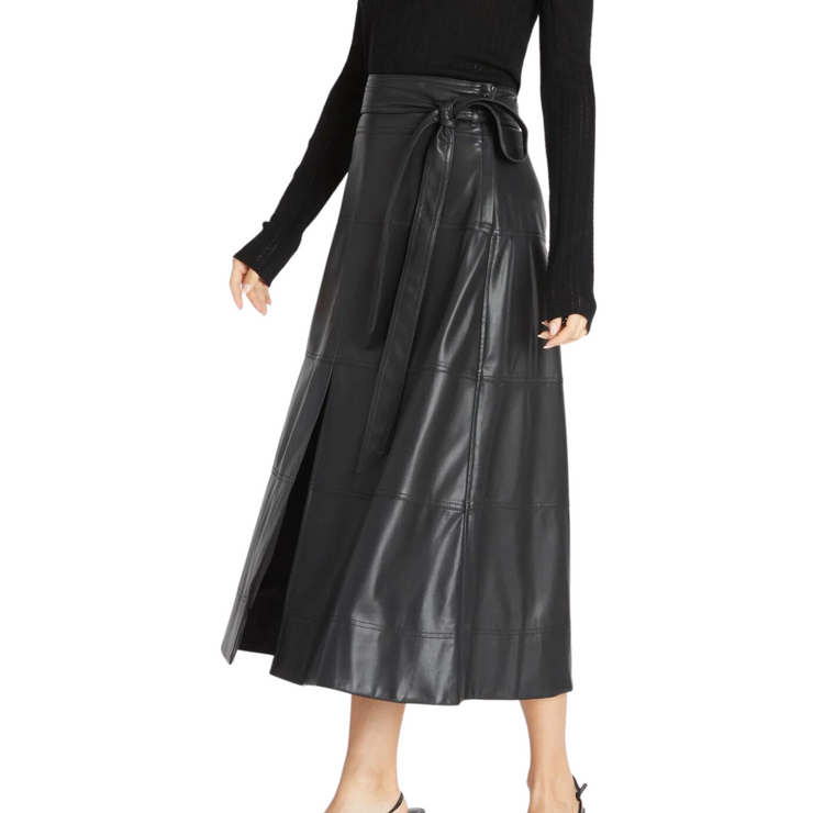 Hudson Faux Leather Skirt