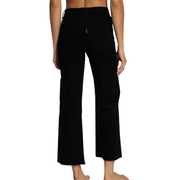 BLACK RESIN CROP WIDE LEG
