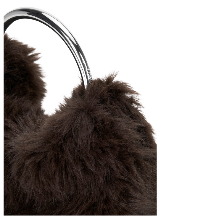 Romeo Espresso Faux Fur Bag