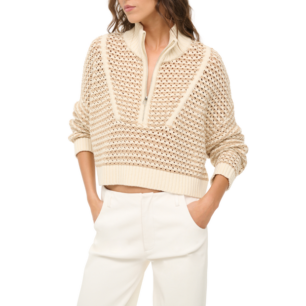 Breeze Cream Cropped Hampton Sweater