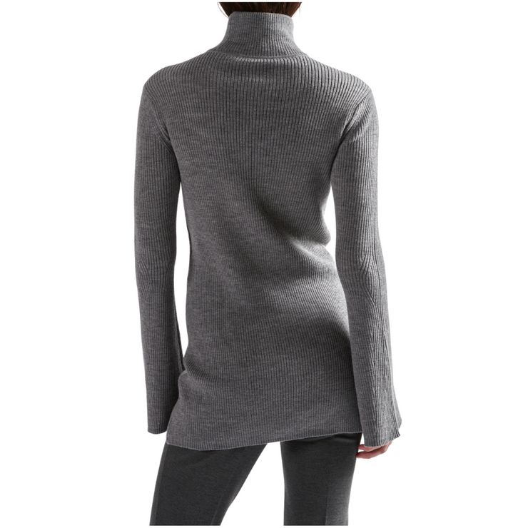 Grey Turtleneck Knit