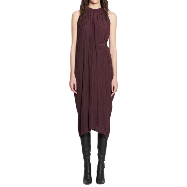 Sleeveless Draped Short Dress