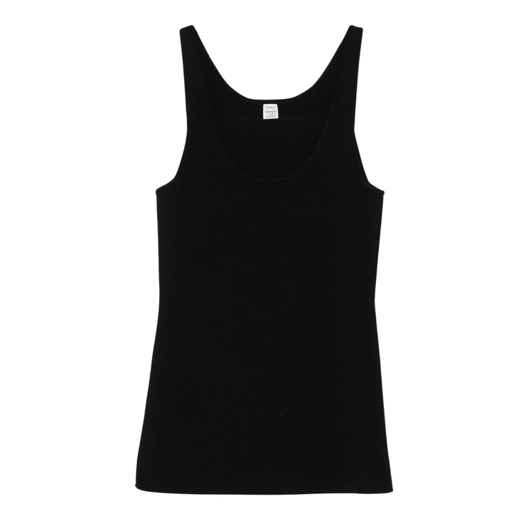 Black - Compact Knit Tank