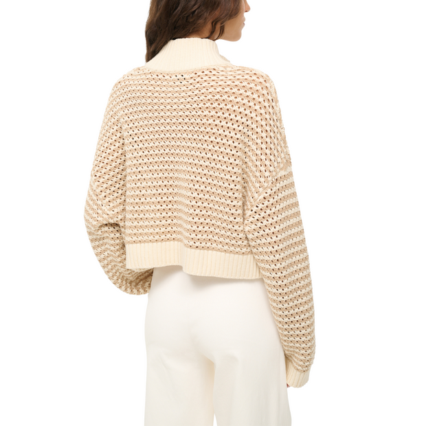 Breeze Cream Cropped Hampton Sweater