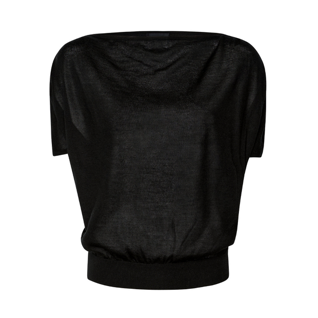 Silk Shirred Sweater