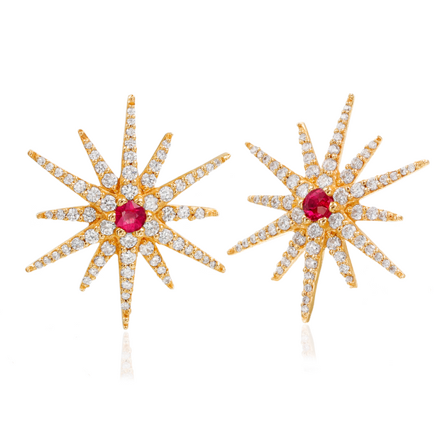 Starburst Post Earrings