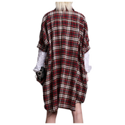 Plaid Oversized Shirtdress