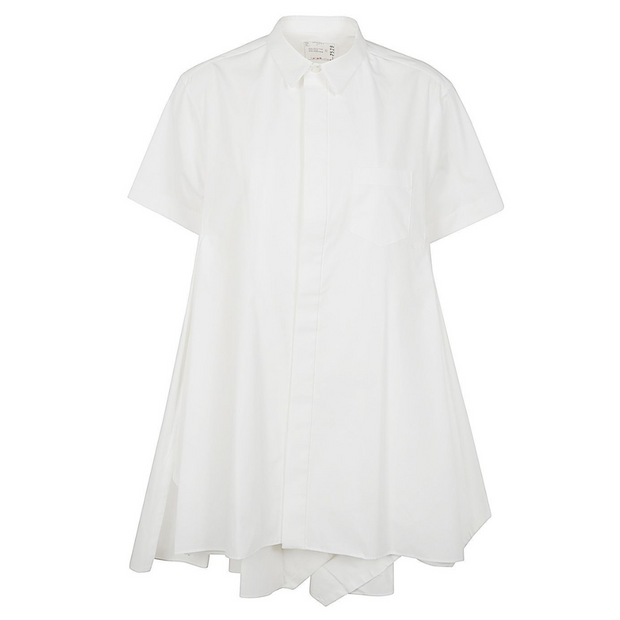 Cotton Poplin Mini Dress