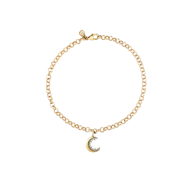 Crescent Moon Chain Bracelet